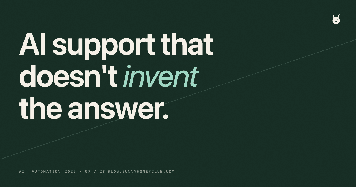 AI customer support that doesn't invent answers
