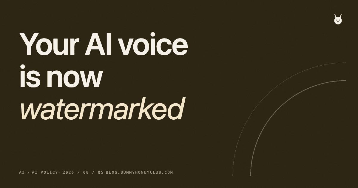 Your AI voiceover is now watermarked. Here's the catch.