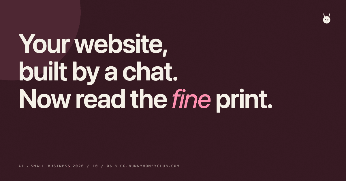 ChatGPT Sites as Your Business Website? Read This First