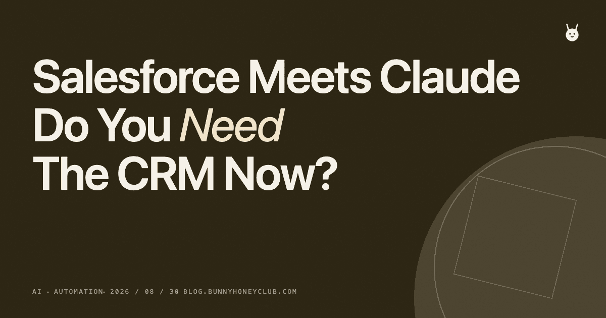 Claudeforce Landed. Do You Actually Need Salesforce?