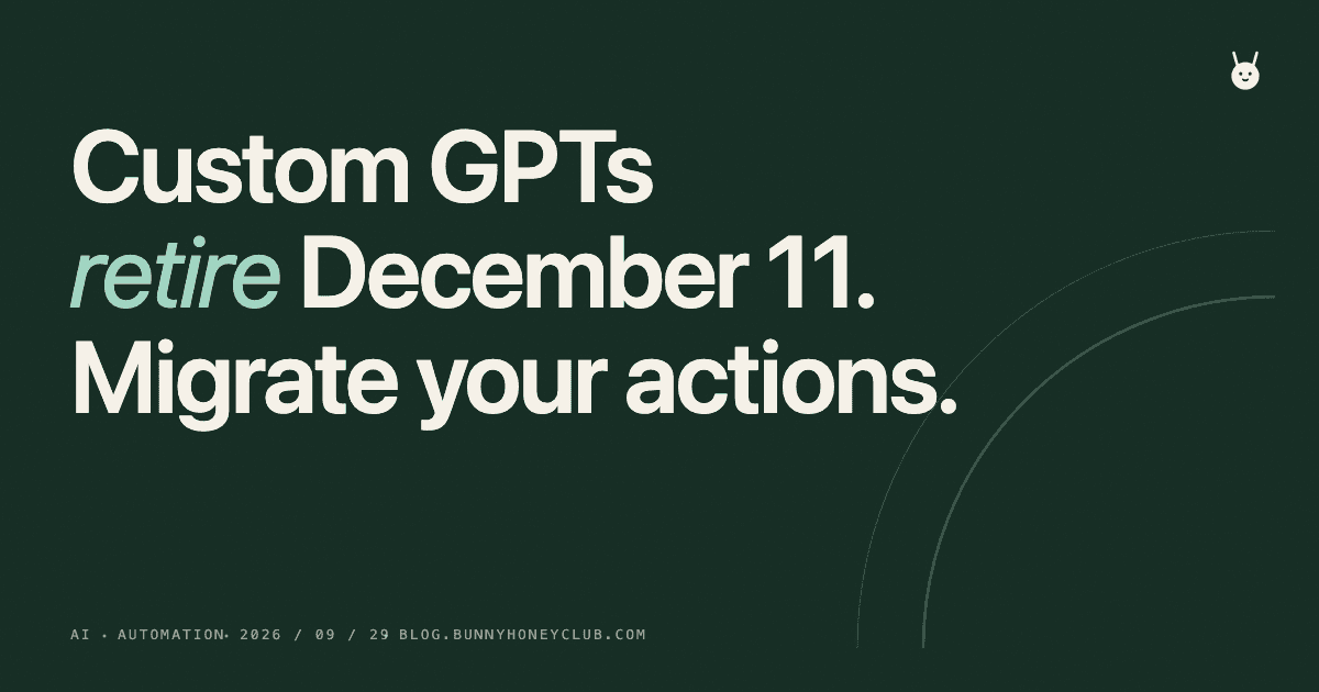 Custom GPT Retirement: What to Do Before Dec 11