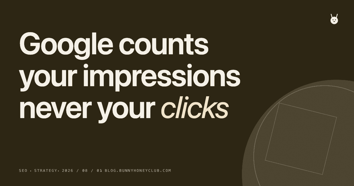 Search Console shows AI impressions. Not your clicks.