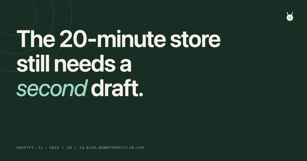 Shopify Canvas: What the 20-Minute Store Won't Do