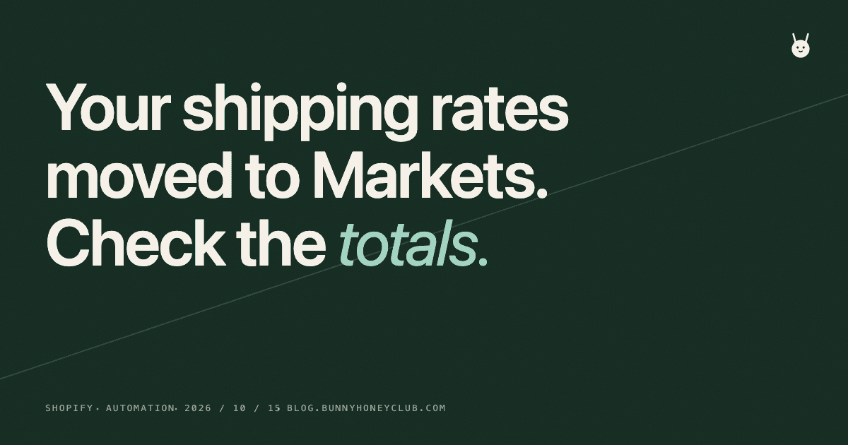 Shopify Market-Driven Shipping: Check Your Rates Now