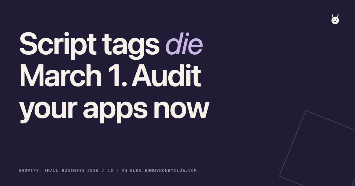 Shopify Script Tags Die March 1: Which Apps Break?